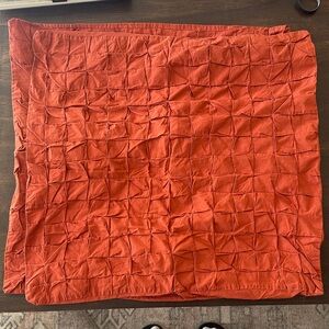 West Elm Terracotta Quilted Euro Shams - set of 2